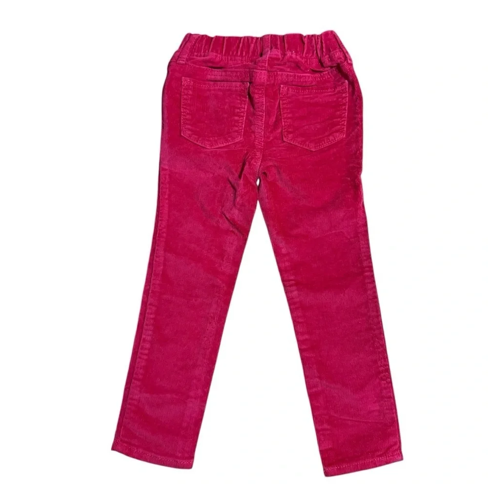 GAP Kids Girls Red Straight Stretch Corduroy Jeggings/Trousers -Size 4Y